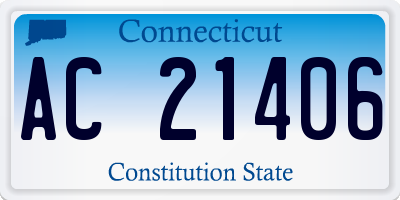 CT license plate AC21406