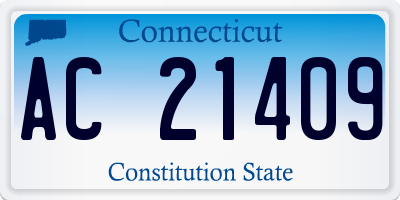 CT license plate AC21409