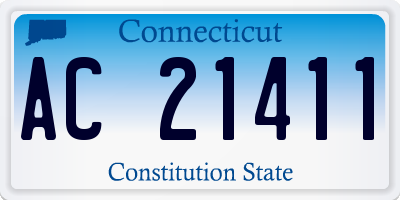 CT license plate AC21411