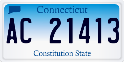 CT license plate AC21413
