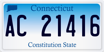 CT license plate AC21416