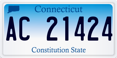 CT license plate AC21424