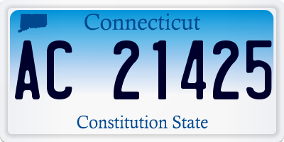 CT license plate AC21425