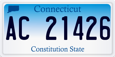 CT license plate AC21426