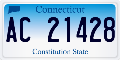 CT license plate AC21428