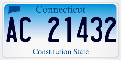 CT license plate AC21432