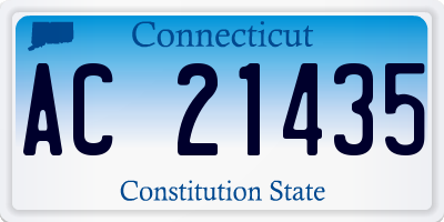 CT license plate AC21435