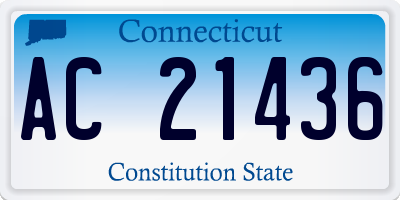 CT license plate AC21436