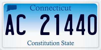 CT license plate AC21440