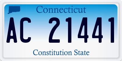CT license plate AC21441