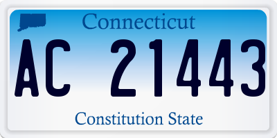 CT license plate AC21443