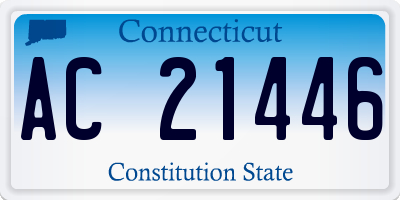CT license plate AC21446
