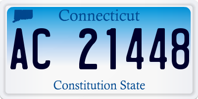 CT license plate AC21448