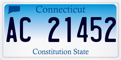 CT license plate AC21452