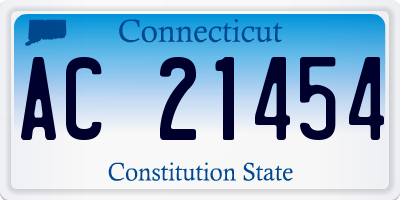 CT license plate AC21454