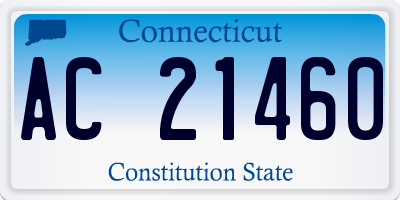 CT license plate AC21460