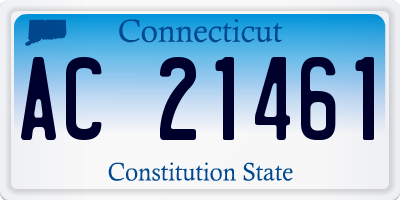 CT license plate AC21461