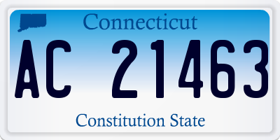 CT license plate AC21463