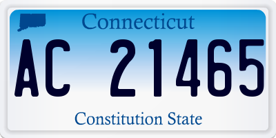 CT license plate AC21465
