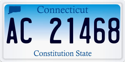 CT license plate AC21468