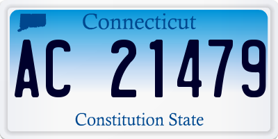 CT license plate AC21479