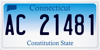 CT license plate AC21481