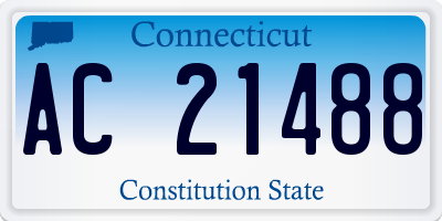 CT license plate AC21488