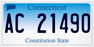CT license plate AC21490