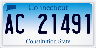 CT license plate AC21491