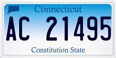 CT license plate AC21495