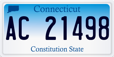 CT license plate AC21498