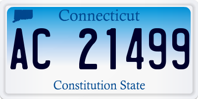 CT license plate AC21499