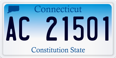 CT license plate AC21501