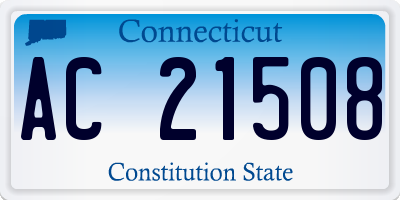 CT license plate AC21508