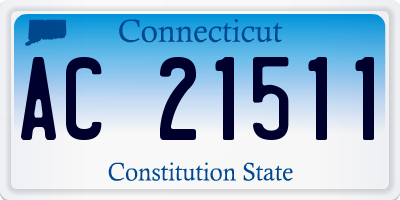 CT license plate AC21511