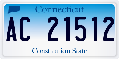 CT license plate AC21512