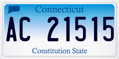 CT license plate AC21515