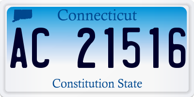 CT license plate AC21516