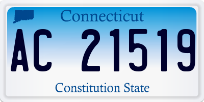 CT license plate AC21519