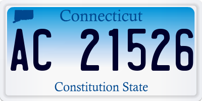 CT license plate AC21526