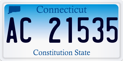 CT license plate AC21535