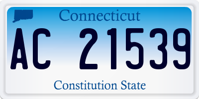 CT license plate AC21539
