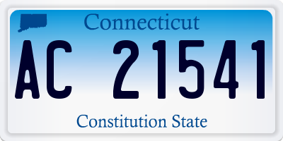 CT license plate AC21541