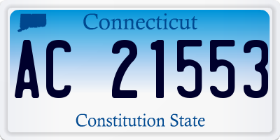 CT license plate AC21553