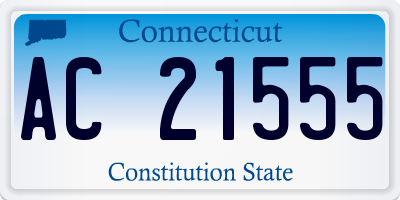 CT license plate AC21555