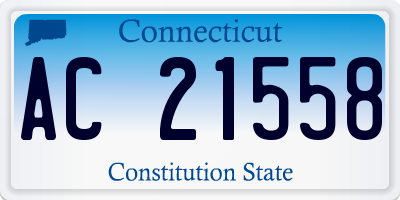 CT license plate AC21558