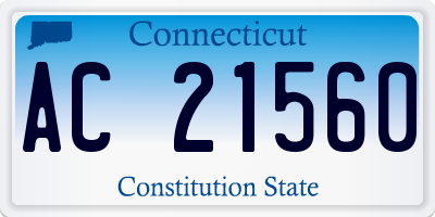 CT license plate AC21560