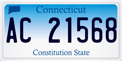 CT license plate AC21568