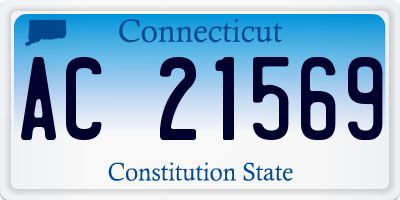 CT license plate AC21569