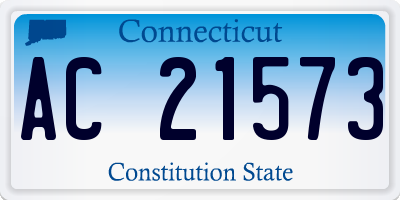 CT license plate AC21573